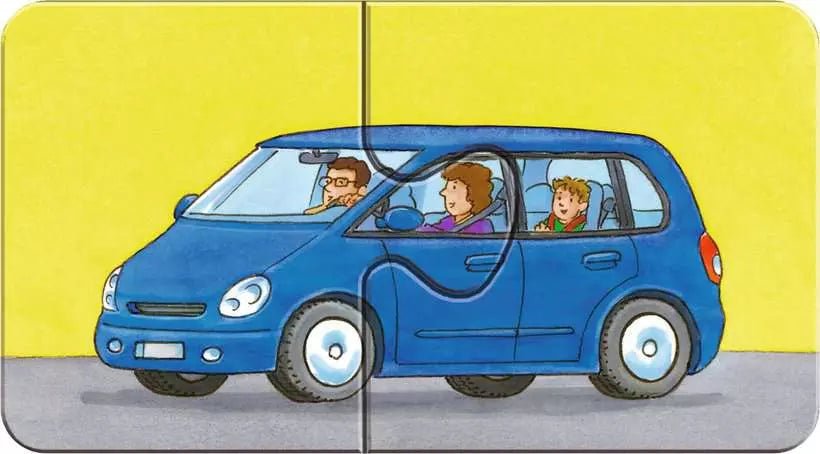 Kleinkind-Puzzle ab 2 mit dicken Teilen und Alltagsmotiven