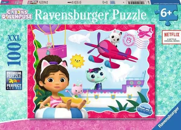 Kinderpuzzle Gabby's Dollhouse - Katzenabenteuer! - 100 Teile - Ravensburger