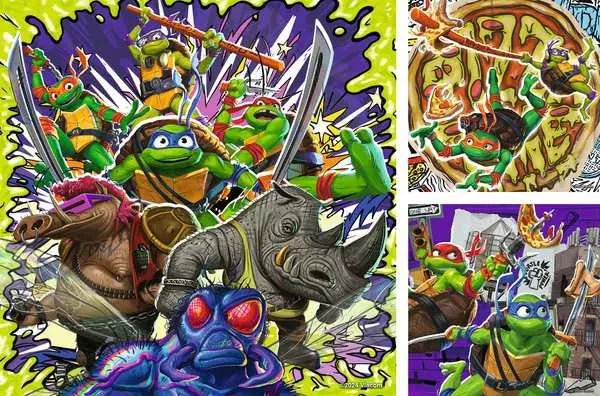 Kinderpuzzle - Ninja Turtles - 49 Teile - Ravensburger