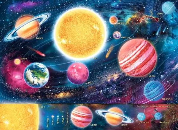 Kinderpuzzle - Unser Sonnensystem - 300 Teile - Ravensburger