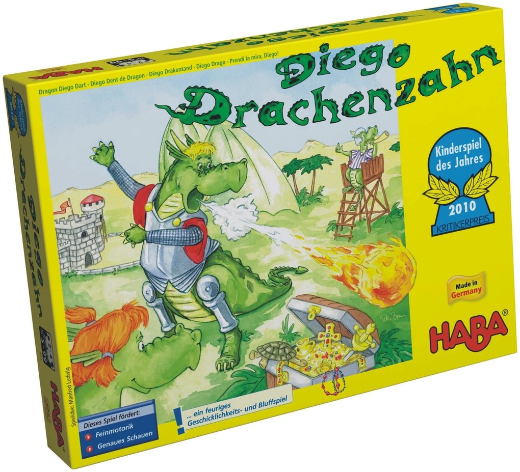 Kinderspiel des Jahres 2010 - Diego Drachenzahn - Haba