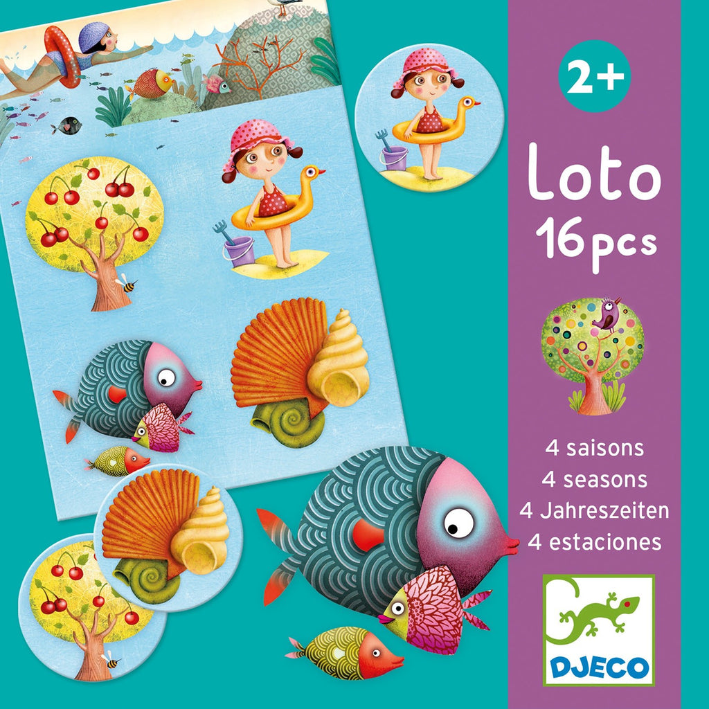 Kinderspiel - Lotto 4 Jahreszeiten - Djeco