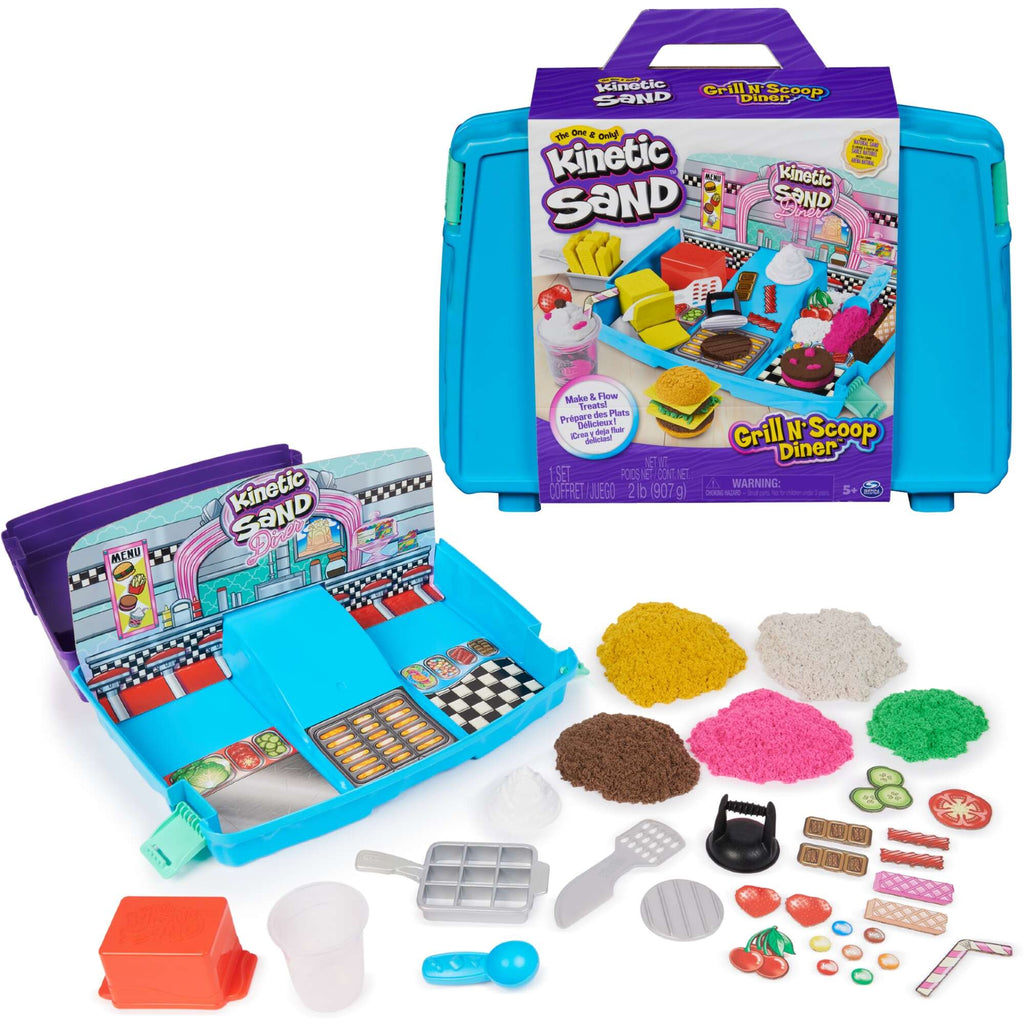 Kinetic Sand Set – Grill N'Scoop Diner - Spin Master