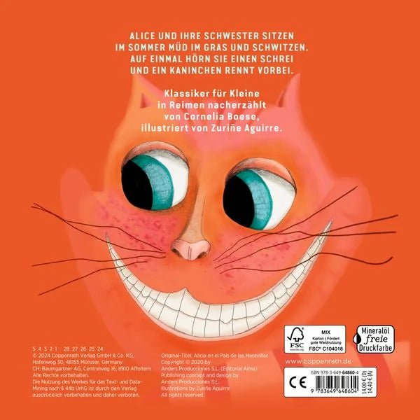 Alice im Wunderland Kinderbuch mit Reimen und kunstvollen Illustrationen