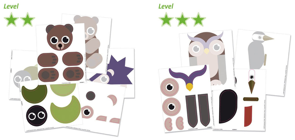 Sticker‑Spiel Waldtiere für Kleinkinder 3 Jahre Kreativset