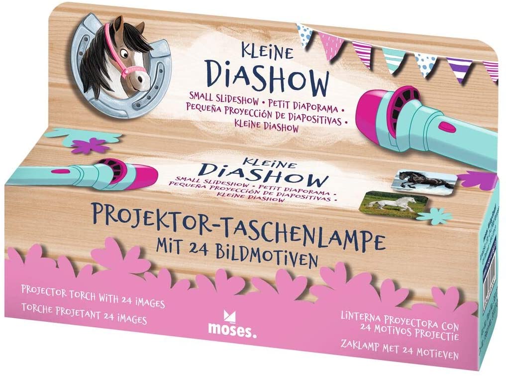 Kleine Diashow Pferde, Projektor Taschenlampe - Moses