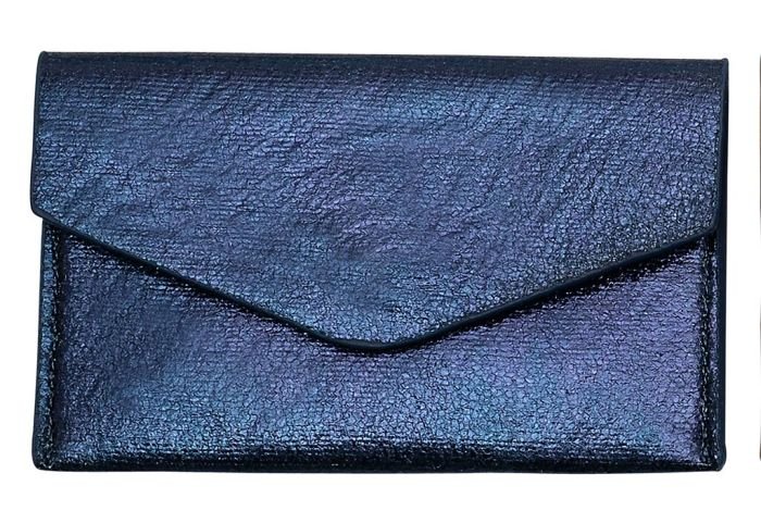 Metallic-Portemonnaie klein und kompakt für unterwegs