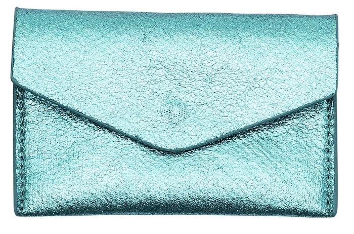 Metallic-Portemonnaie klein und kompakt für unterwegs