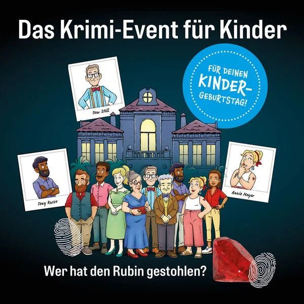 Die drei Fragezeichen Kids – Der verschwundene Rubin, Krimi-Party ab 7 Jahren