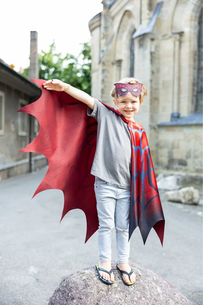 Kostüm - Spiderman Umhang mit Maske, 4 - 6 Jahre - Great Pretenders