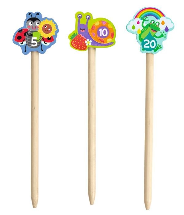 Krabbelkäfer Ringwurfspiel mit Tiersteckern für Garten & Strand
