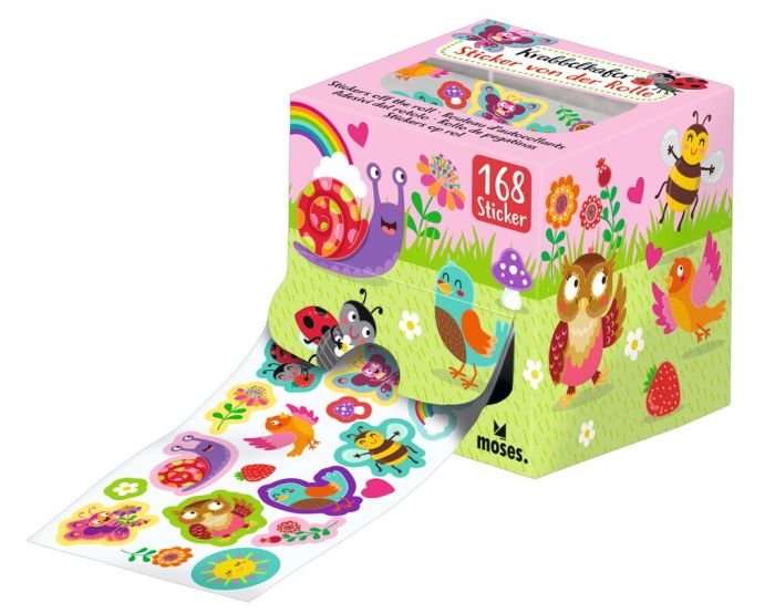 Krabbelkäfer Stickerrolle Glitzer moses Spielzeug ab 3 Jahren