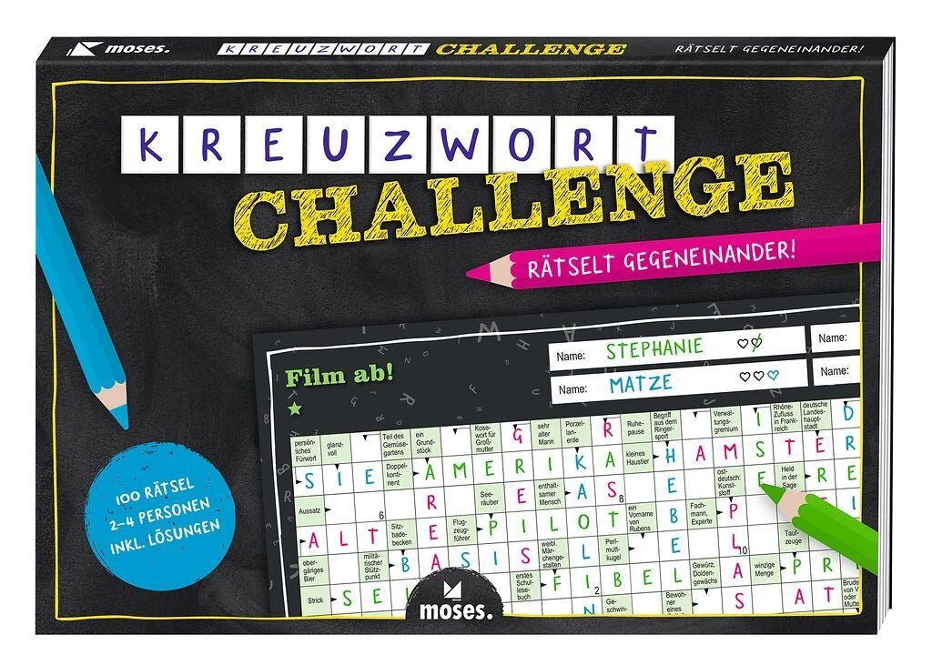 Kreuzwort-Challenge Spiel für Jugendliche und Erwachsene
