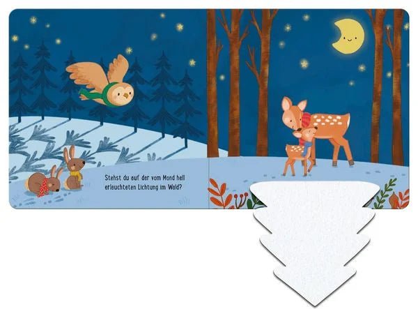 Fühl- und Klappenbuch mit Filz und Pop-up für Babys
