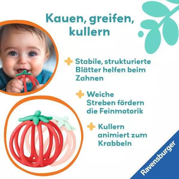 Silikon Beißspielzeug Tomate Ravensburger ab Geburt
