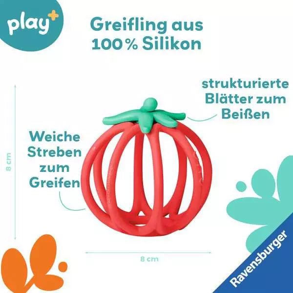 Play+ Kuller‑Greifling Tomate für Neugeborene
