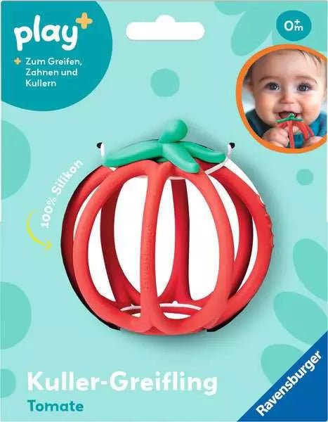 Kuller Greifling Tomate Silikon Babyspielzeug ab 0 Monaten
