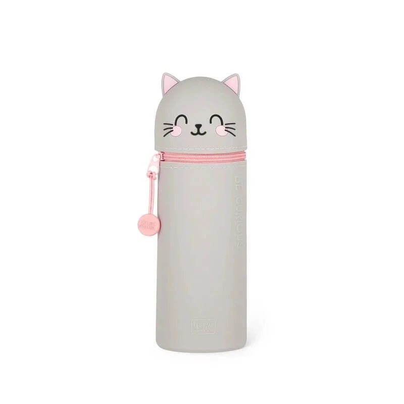 Legami 2-in-1 Federmäppchen Katze – Kawaii Design aus Silikon
