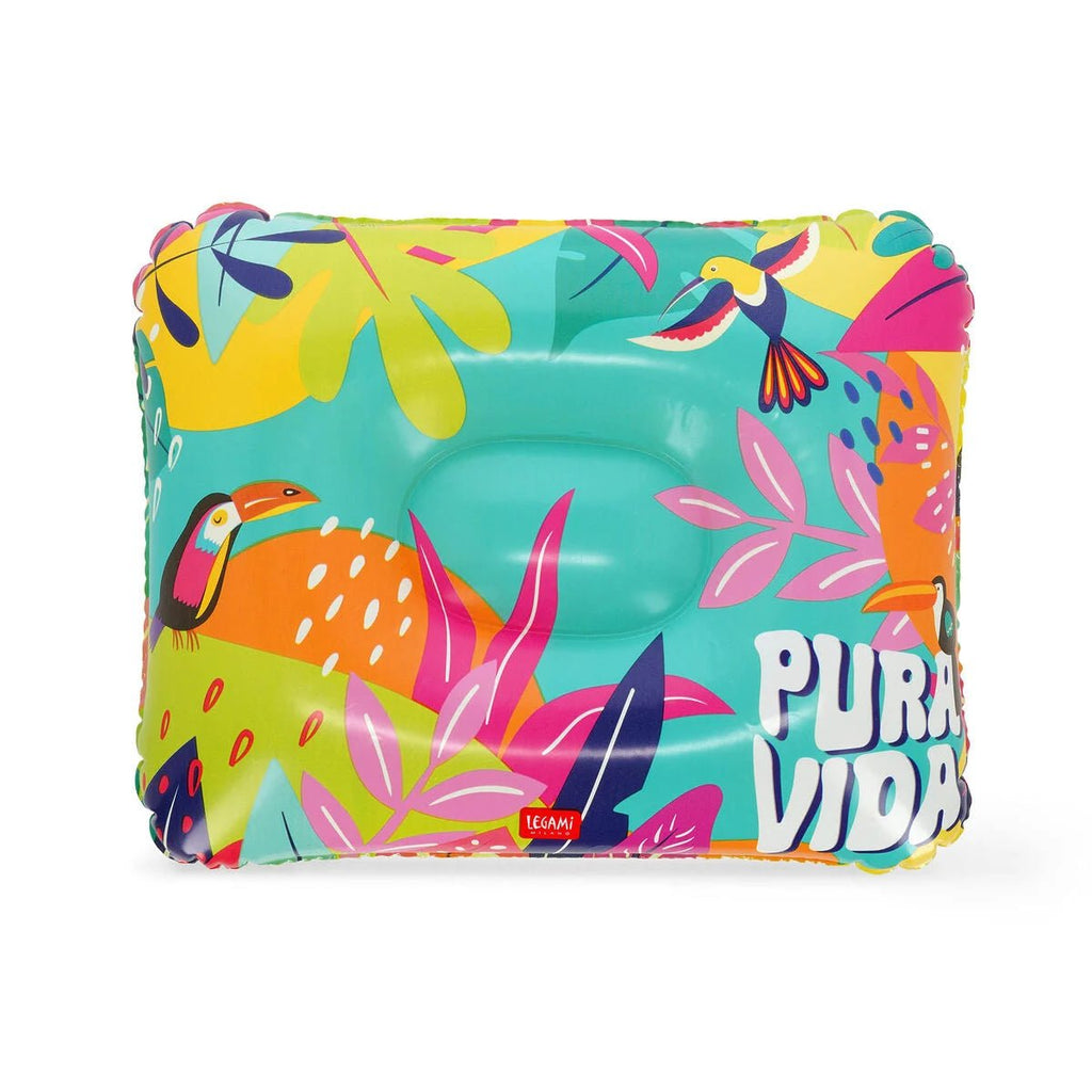 Aufblasbares Kissen Pura Vida mit Glitzer von Legami – 45 x 36 cm