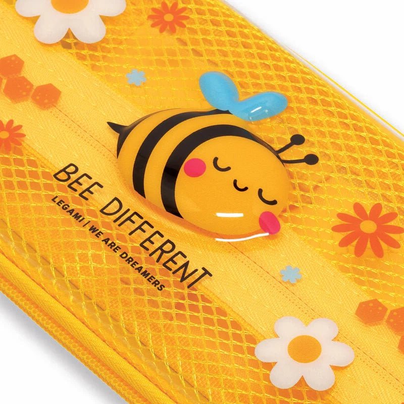 Schulmäppchen mit Bienenmotiv – 23 x 11 x 5 cm aus PET