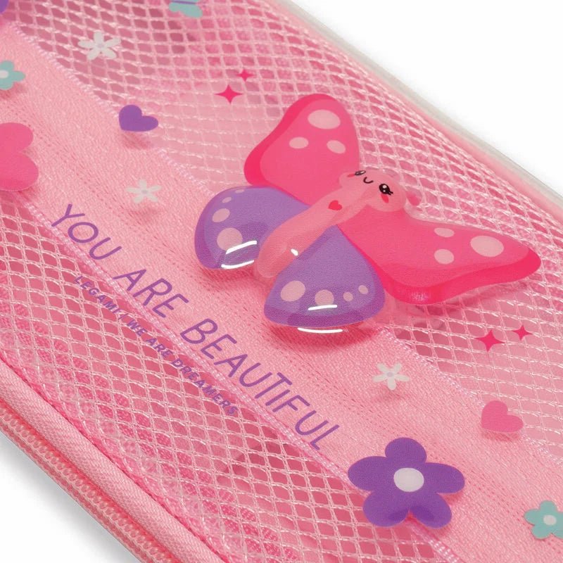Legami Pencil Case Butterfly – leichtes PET-Material, gut organisiert