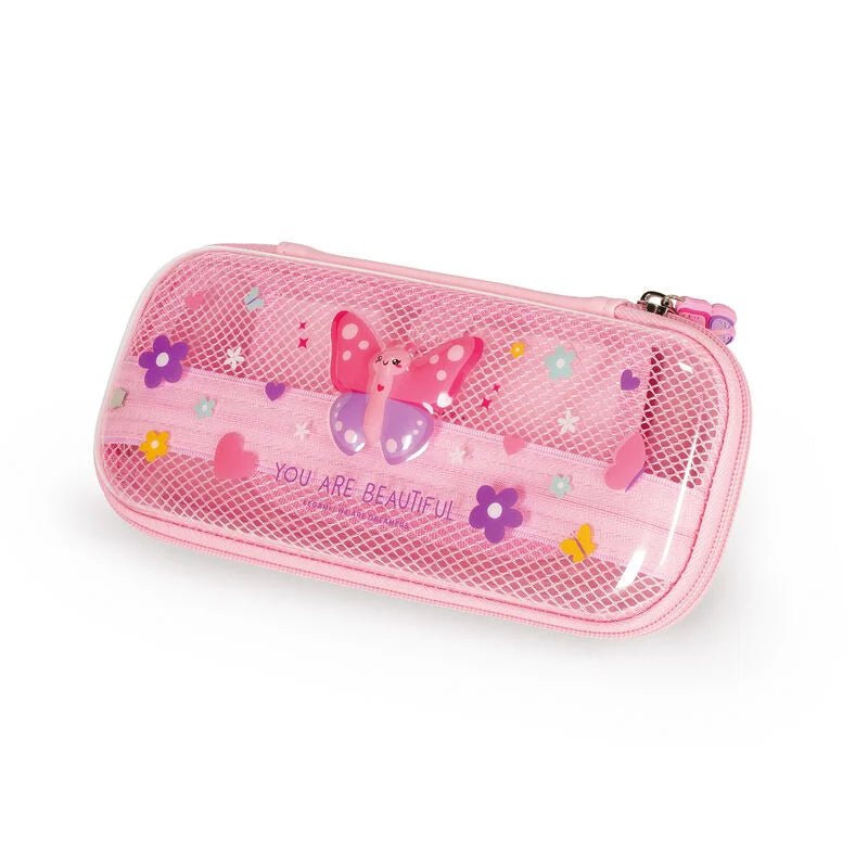 Kinder-Mäppchen mit Butterfly-Print – kompakt und farbenfroh