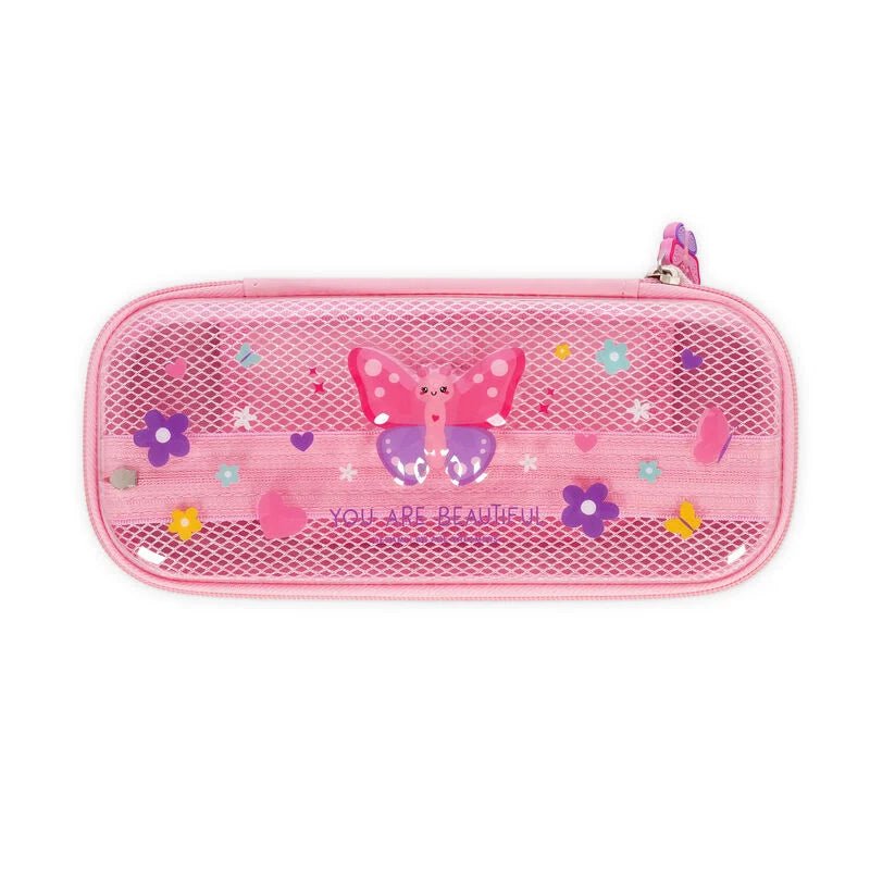 Legami Federmäppchen Butterfly mit 2 Fächern und Stiftehalter