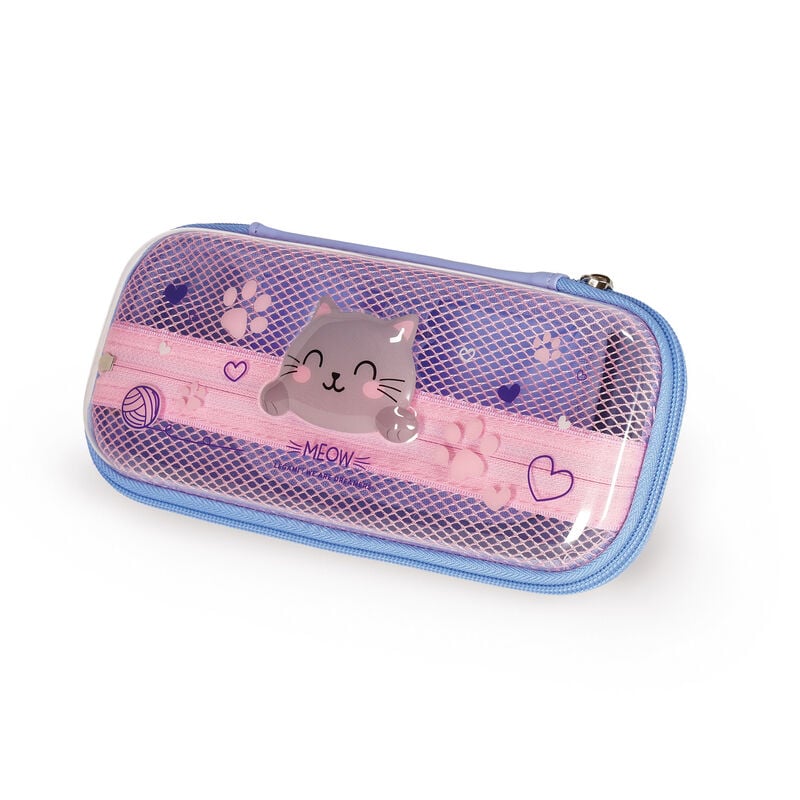 Kinder-Federmäppchen mit Kitty-Motiv und zwei Hauptfächern