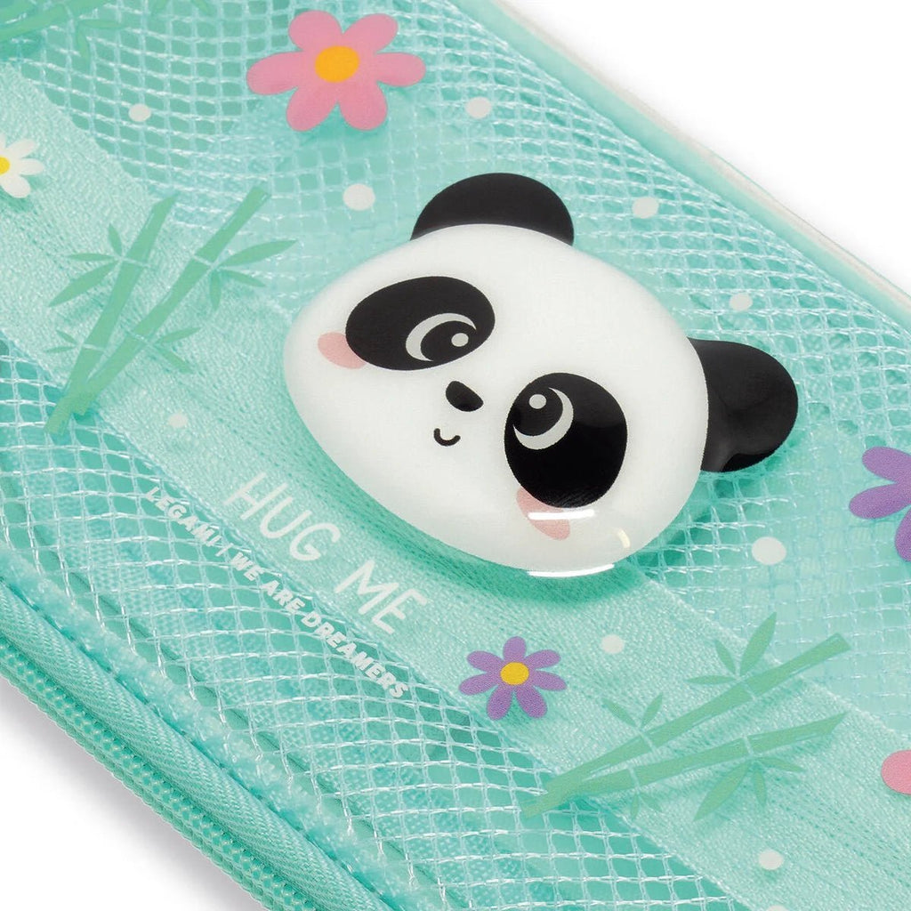 Kinder-Federtasche Panda Motiv – Schulmäppchen 23 x 11 cm