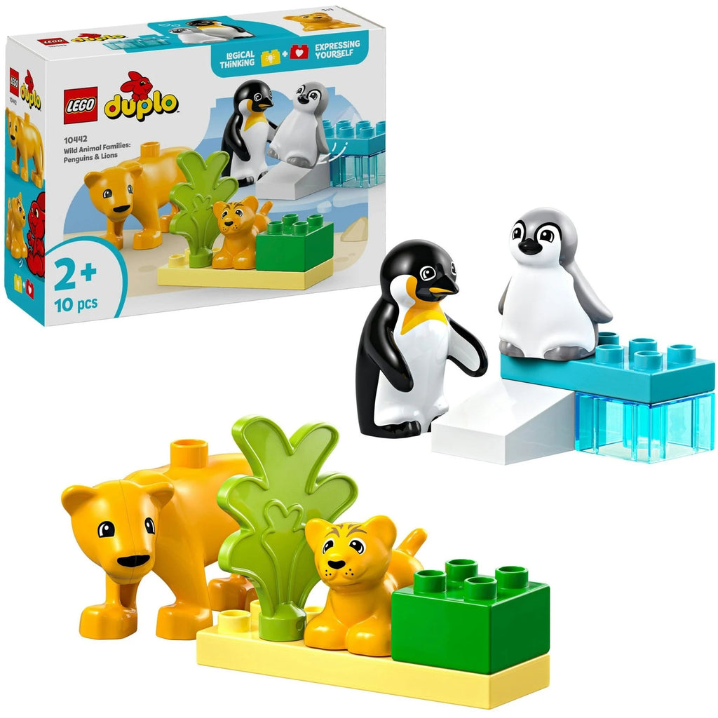 LEGO® 10442 DUPLO Town – Wildtier - Familien: Pinguine und Löwen - LEGO