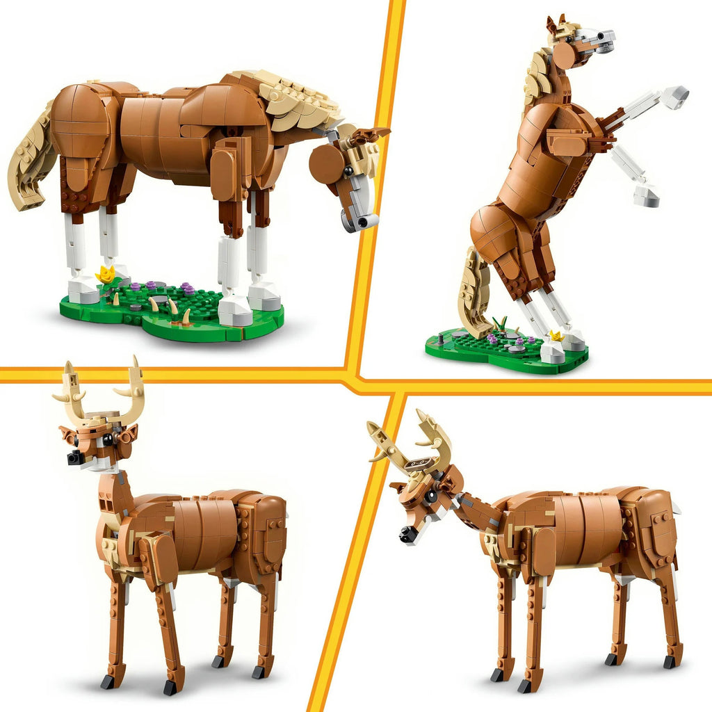 LEGO 31166 mit Pferd, Bär und Hirsch aus 685 Teilen