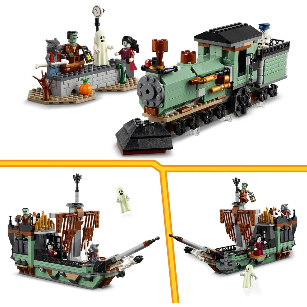 Geisterhaus mit Orgel, Friedhof und Gruselbaum LEGO