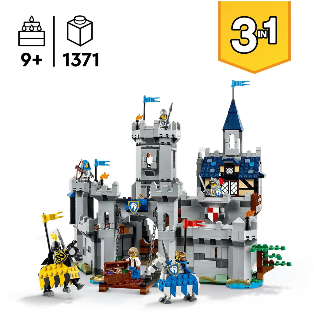 LEGO Ritterspiel mit Turnierplatz, Stadt und Windmühle