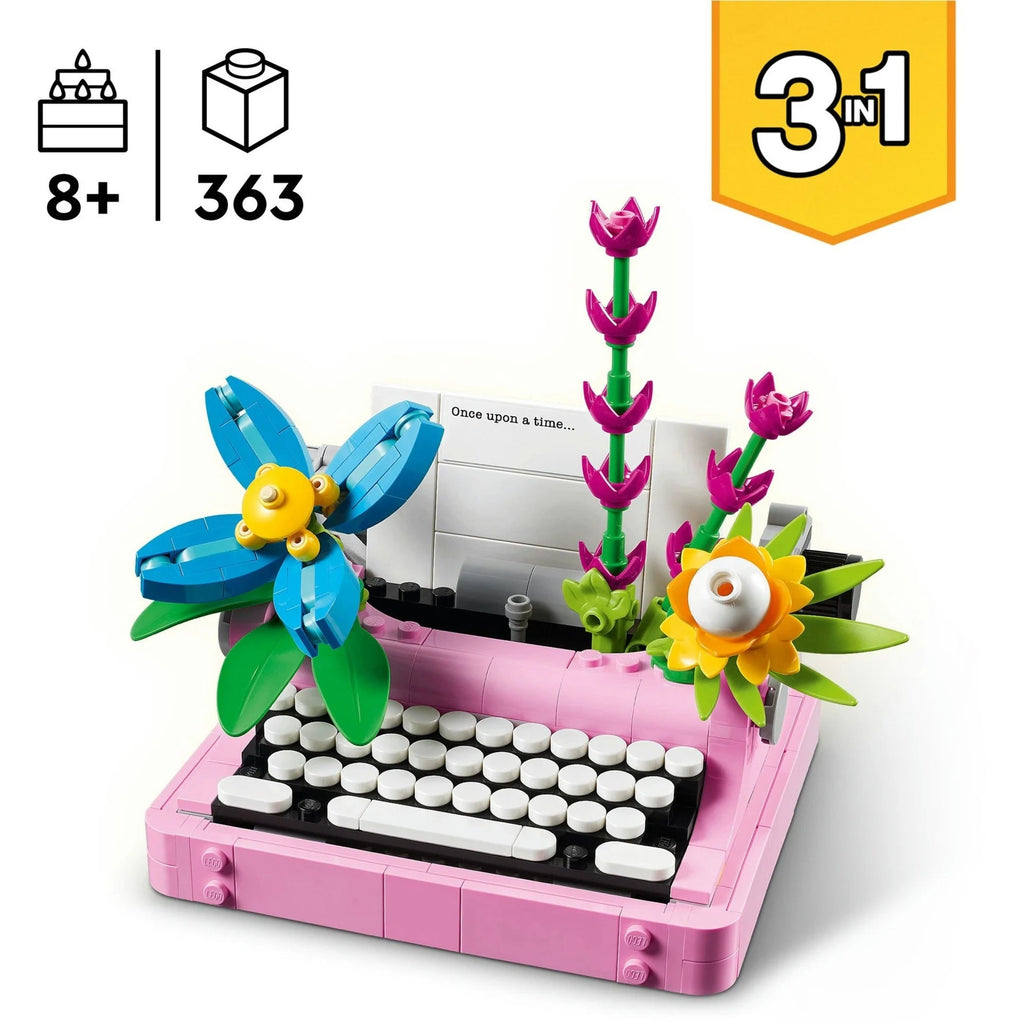 LEGO 31169 Creator 3 - in - 1 Schreibmaschine mit Blumen - LEGO