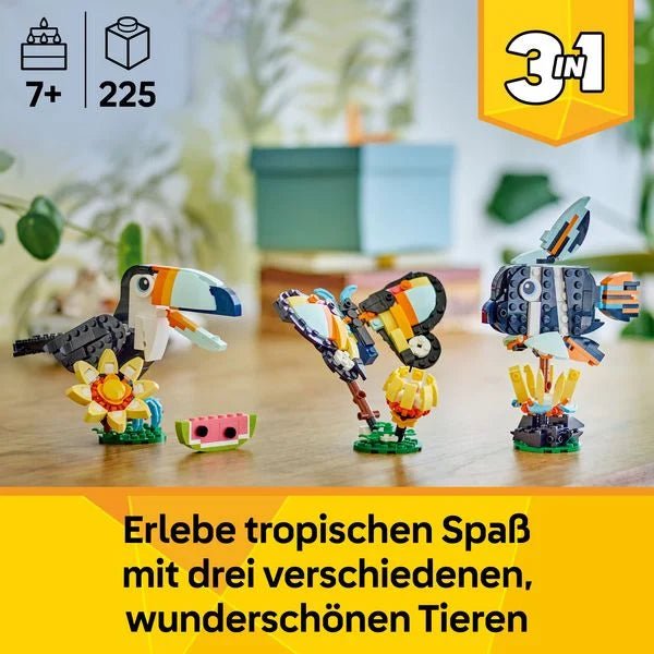 LEGO Creator Wild Animals Toucan Set 31173 dreifach baubar