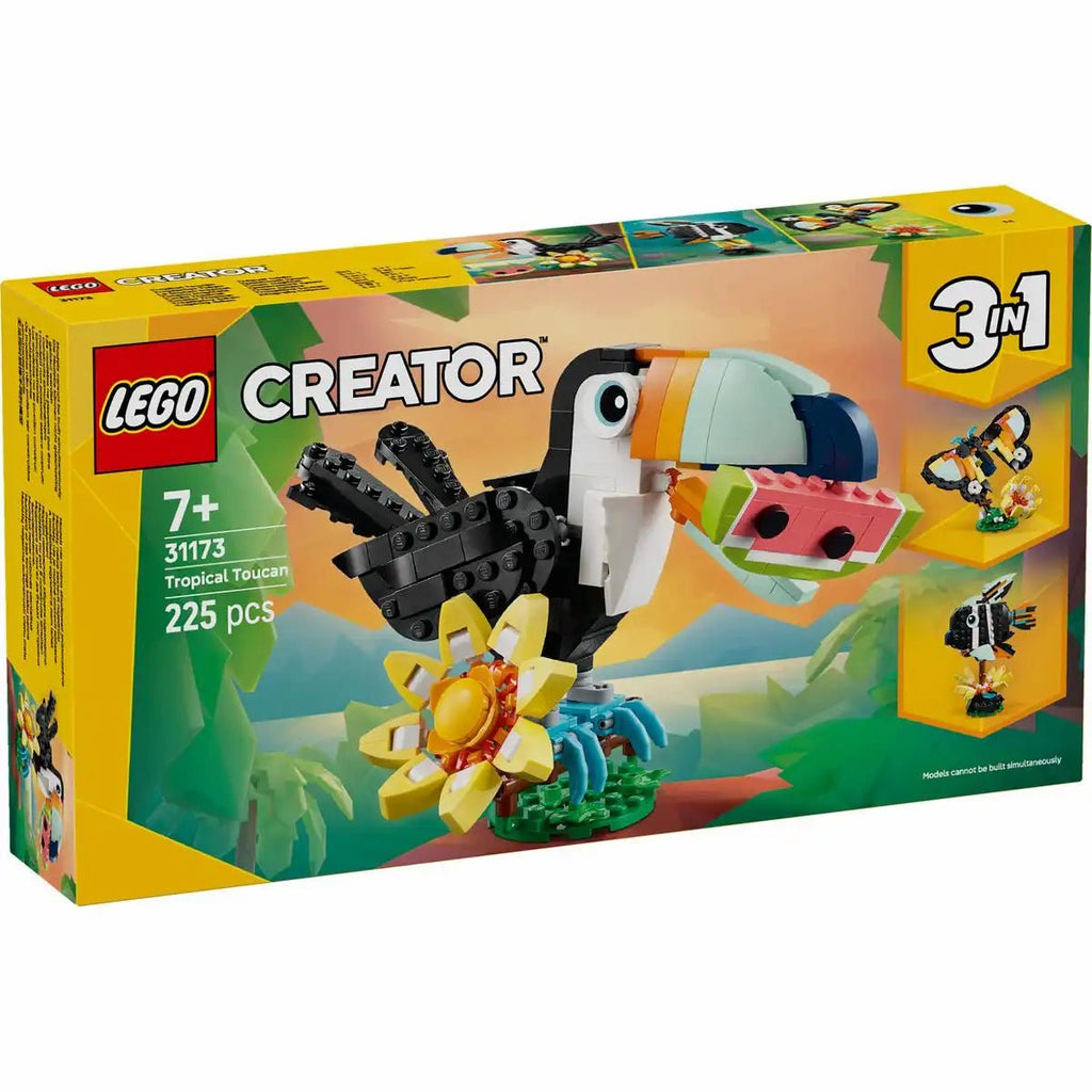 LEGO Tropical Toucan 3in1 Schmetterling Modellbausatz