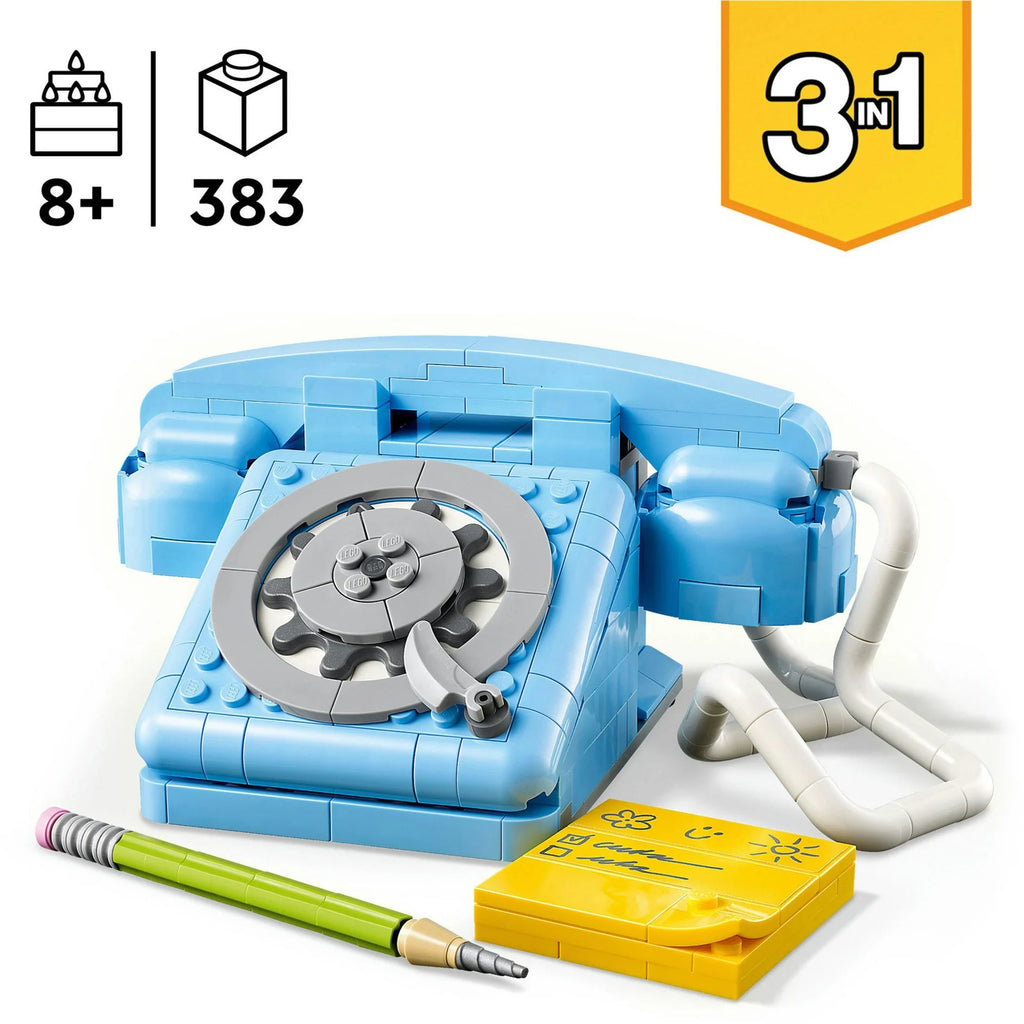 LEGO 31174 Wählscheibentelefon mit Hörer und Kabel