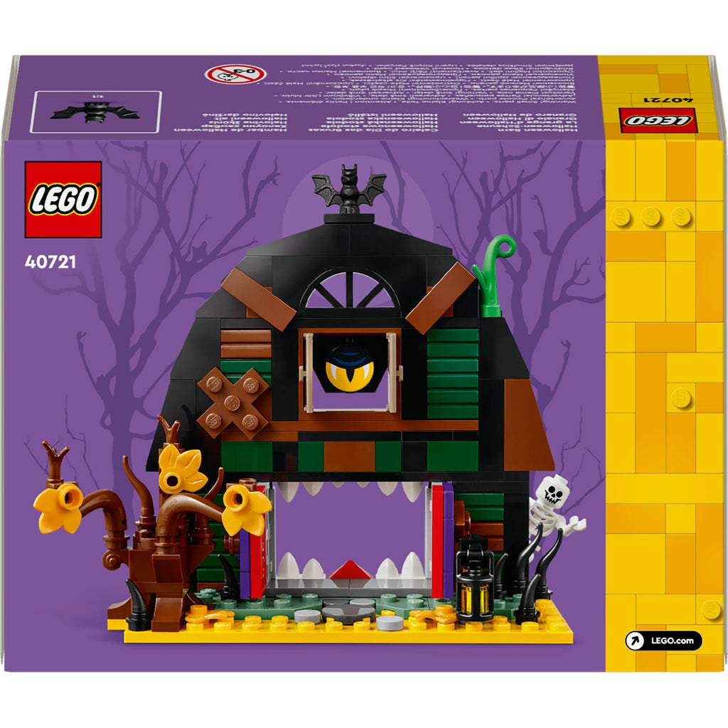 Halloween-Spielset mit Fledermaus, Tür & Lampe mit Zähnen