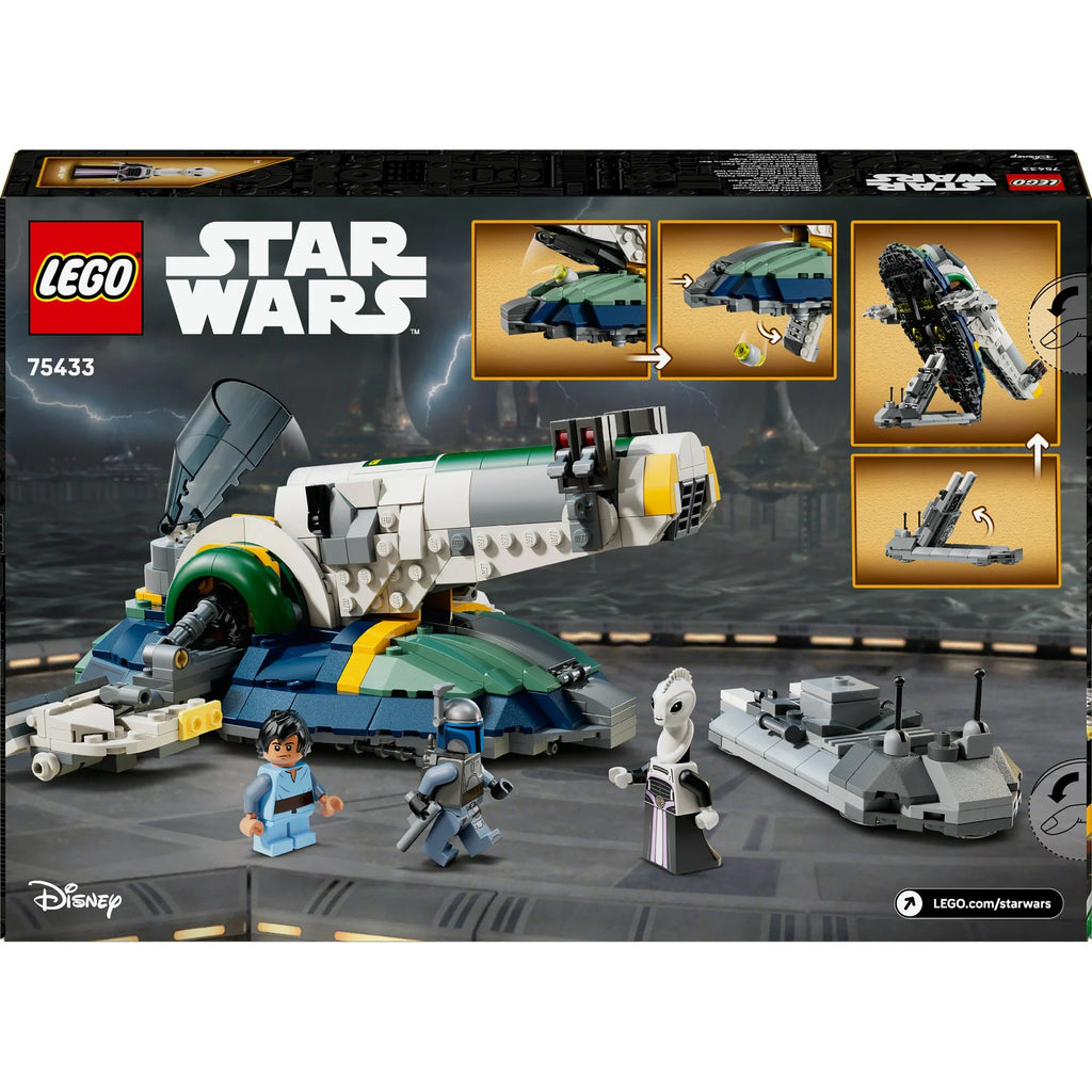 Kopfgeldjäger Jango Fett im LEGO Raumschiff mit Zubehör
