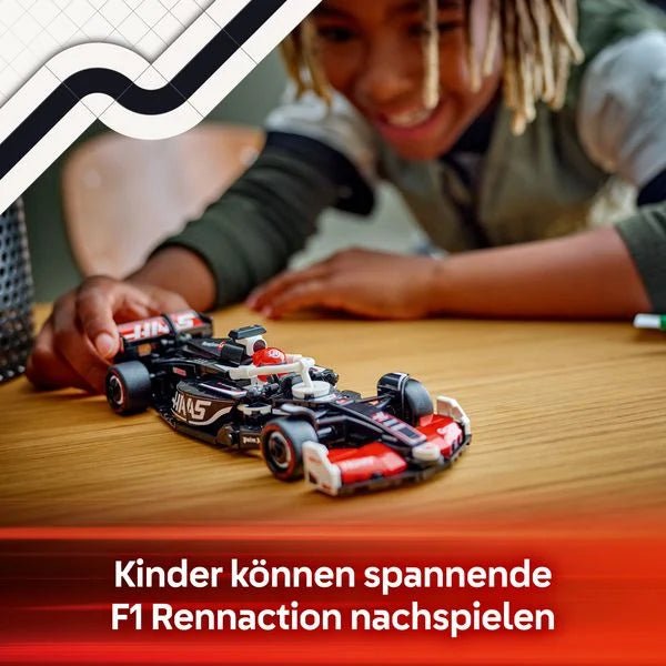Detailreiches Haas F1 LEGO Set zum Bauen, Spielen und Ausstellen
