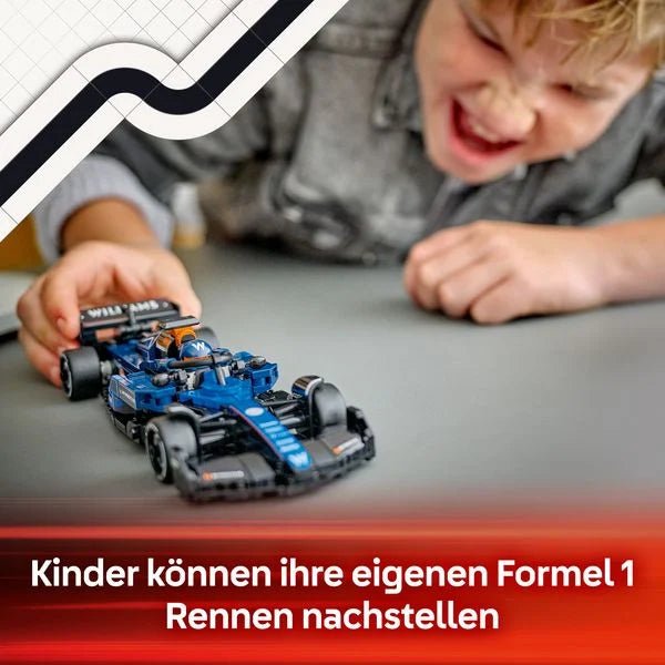 LEGO Formel-1 Auto mit Halo-Bügel, Heckflügel und Pirelli-Reifen

