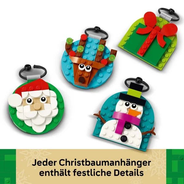 LEGO Iconic 40744 Christbaumschmuck mit verschiedenen Weihnachtsfiguren zum Selberbauen
