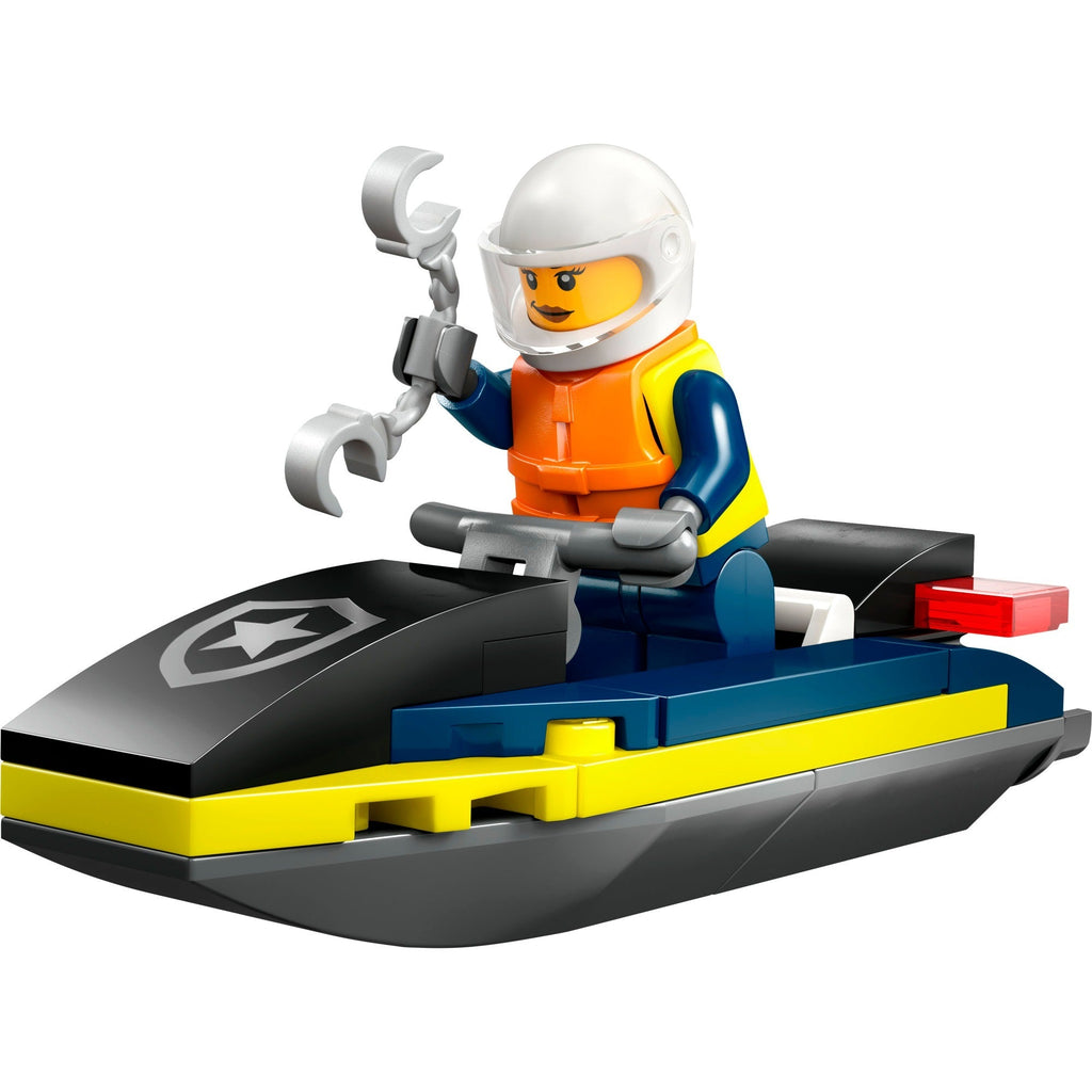 LEGO City Polizei Jetski mit Minifigur und Zubehör ab 5 Jahren