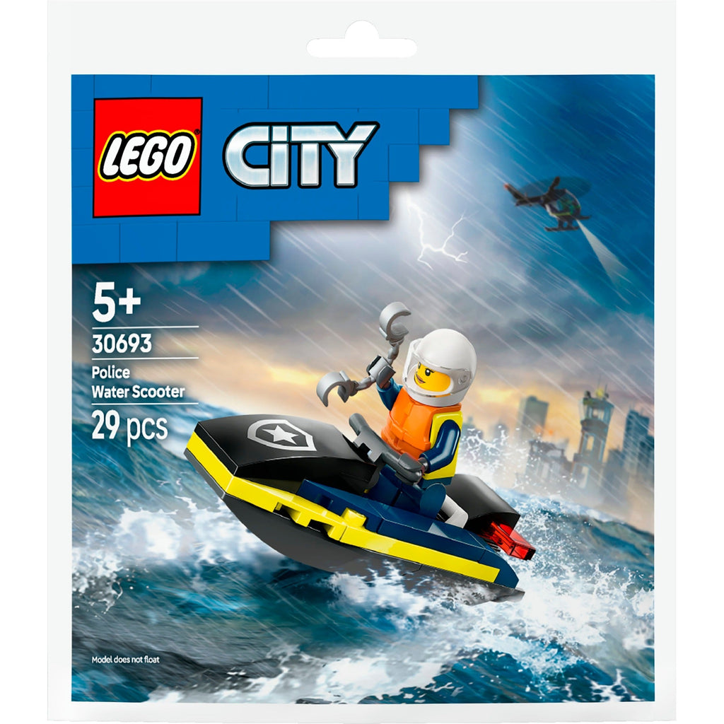 LEGO City Polizei Jetski mit Minifigur und Zubehör ab 5 Jahren
