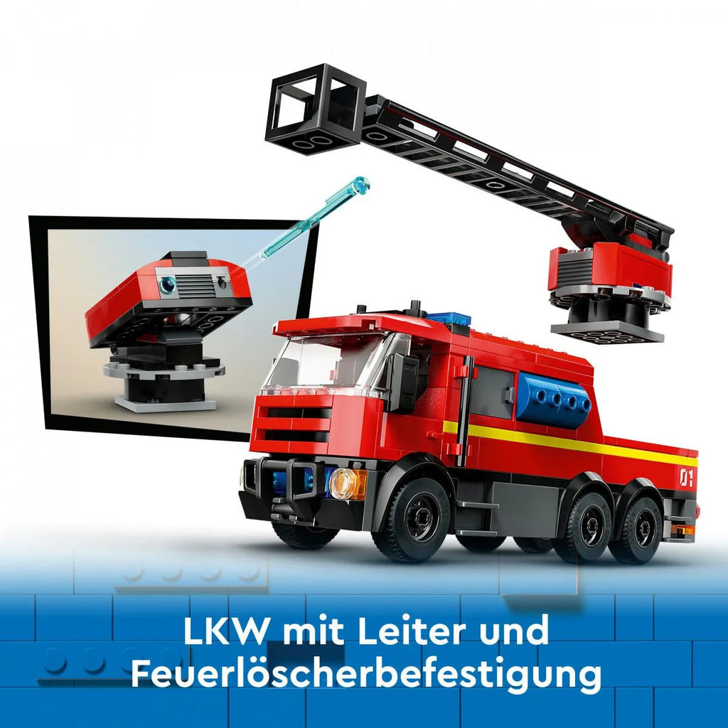 LEGO® City 60414 - Feuerwehrstation mit Drehleiterfahrzeug - LEGO