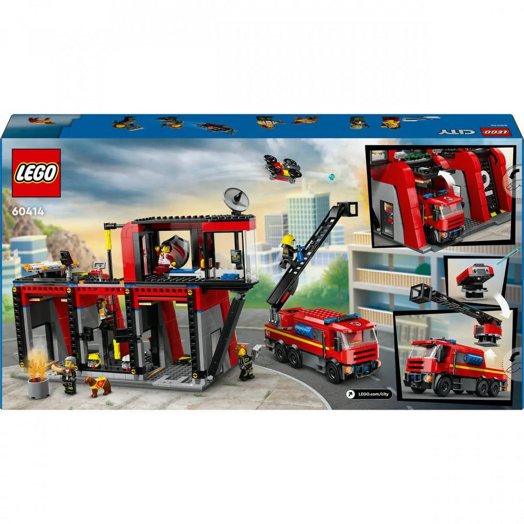 LEGO® City 60414 - Feuerwehrstation mit Drehleiterfahrzeug - LEGO