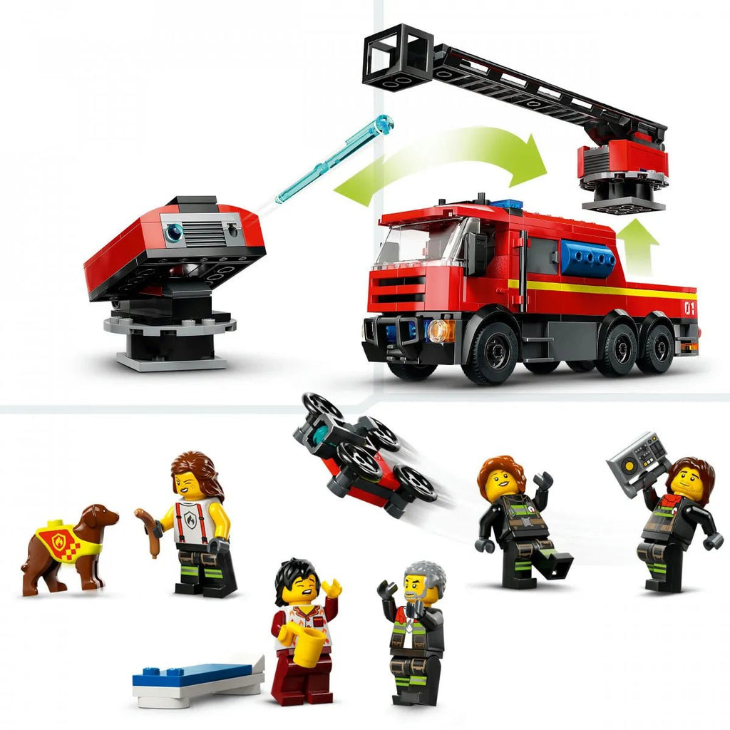 LEGO® City 60414 - Feuerwehrstation mit Drehleiterfahrzeug - LEGO