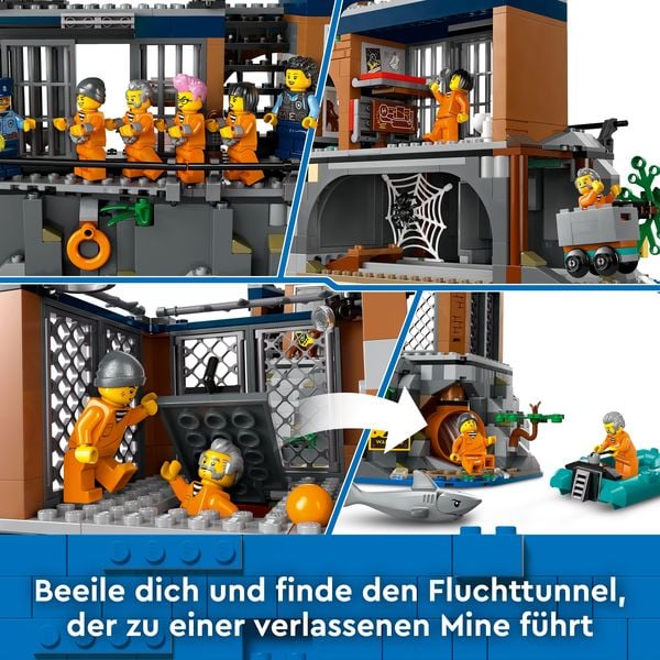 LEGO City Gefängnisinsel Spielset – Polizei und Ganoven im Actioneinsatz