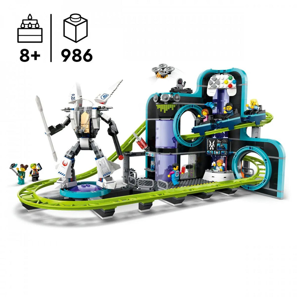 LEGO® City 60421 - Achterbahn mit Roboter - Mech - LEGO