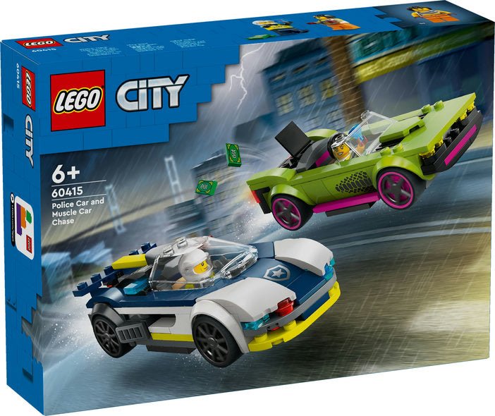 LEGO® City - Verfolgungsjagd mit Polizeiauto und Muscle Car - LEGO